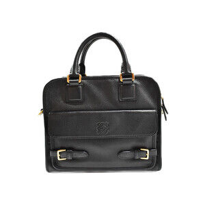 LOEWE Cruz Black Leather Handbag Shoulder Bag